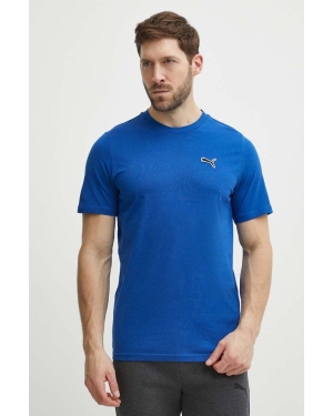 Puma t-shirt bawełniany BETTER ESSENTIALS męski kolor granatowy gładki 675977