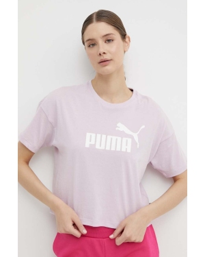 Puma t-shirt damski kolor fioletowy 586866