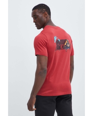 Puma t-shirt bawełniany PUMA X ONE PIECE męski kolor czerwony z nadrukiem 624665