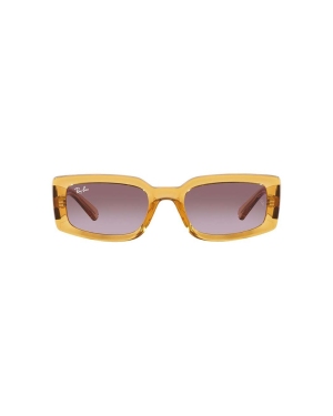 Ray-Ban okulary przeciwsłoneczne KILIANE kolor żółty 0RB4395
