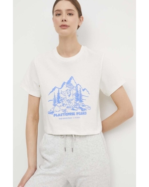 The North Face t-shirt bawełniany damski kolor beżowy NF0A87E0QLI1