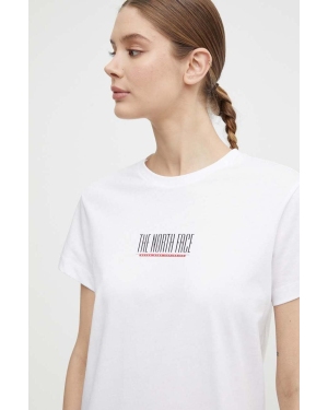 The North Face t-shirt bawełniany damski kolor biały NF0A87E9FN41