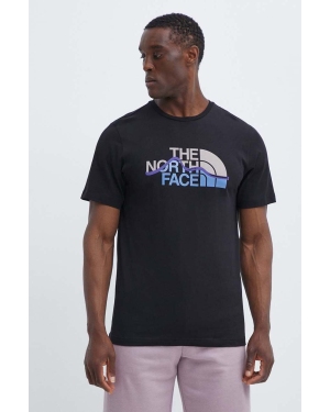 The North Face t-shirt bawełniany męski kolor czarny z nadrukiem NF0A87NTJK31