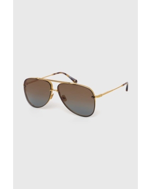 Tom Ford okulary przeciwsłoneczne męskie kolor złoty FT1071_6230F