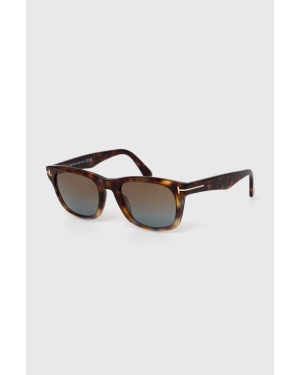 Tom Ford okulary przeciwsłoneczne męskie kolor brązowy FT1076_5456B
