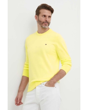 Tommy Hilfiger sweter męski kolor żółty lekki MW0MW21316