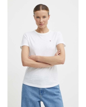 Tommy Hilfiger t-shirt bawełniany kolor biały WW0WW37857