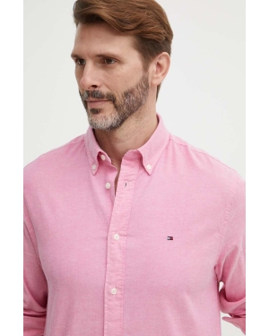 Tommy Hilfiger koszula męska kolor różowy regular z kołnierzykiem button-down MW0MW29968