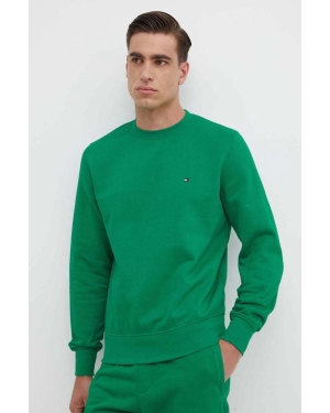 Tommy Hilfiger bluza męska kolor zielony gładka MW0MW32735