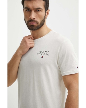 Tommy Hilfiger t-shirt lounge bawełniany kolor biały melanżowy UM0UM02916