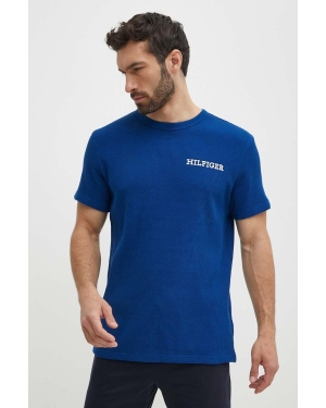 Tommy Hilfiger t-shirt lounge bawełniany kolor granatowy gładki UM0UM03116