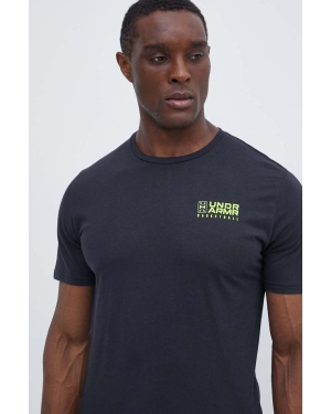 Under Armour t-shirt męski kolor czarny z nadrukiem