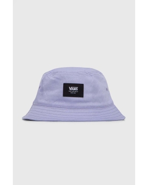 Vans kapelusz bawełniany kolor fioletowy bawełniany
