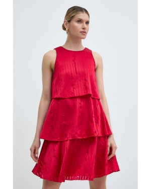 Armani Exchange sukienka kolor beżowy midi oversize