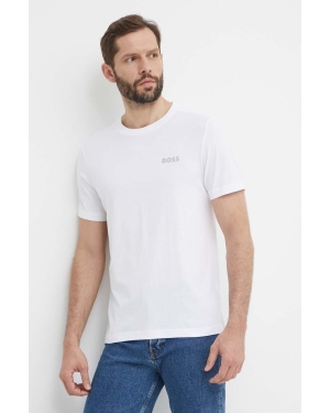 Boss Green t-shirt bawełniany męski kolor biały gładki 50515620