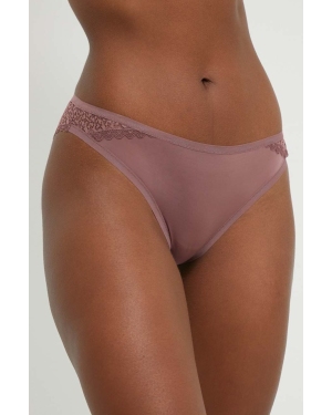 Calvin Klein Underwear brazyliany kolor różowy z koronki