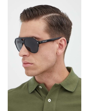 Dolce & Gabbana okulary przeciwsłoneczne męskie kolor czarny 0DG4452