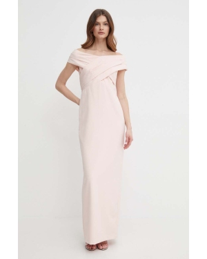 Lauren Ralph Lauren sukienka kolor różowy maxi prosta 253936391 253936391