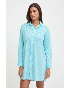 Lauren Ralph Lauren koszula piżamowa damska kolor niebieski ILN32327