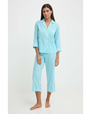 Lauren Ralph Lauren piżama damska kolor niebieski ILN92327