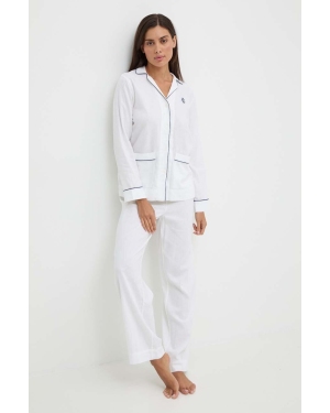 Lauren Ralph Lauren piżama lniana kolor biały ILN92335