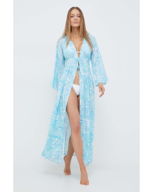 Melissa Odabash sukienka plażowa Farrah kolor niebieski