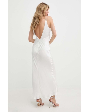 Bardot sukienka ślubna CAPRI kolor biały maxi rozkloszowana 58316DB