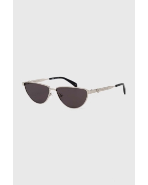 Alexander McQueen okulary przeciwsłoneczne damskie kolor srebrny AM0456S