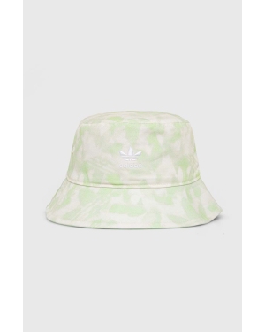adidas Originals kapelusz bawełniany kolor zielony bawełniany