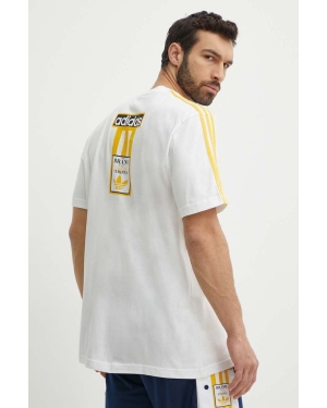 adidas Originals t-shirt bawełniany męski kolor biały z aplikacją IU2360