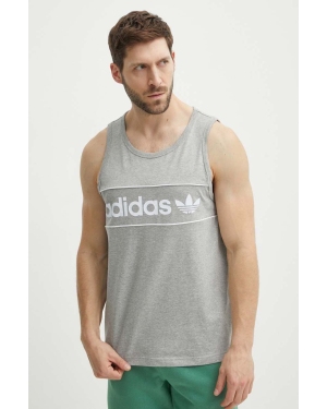 adidas Originals t-shirt bawełniany męski kolor szary IR9342