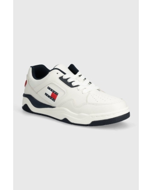 Tommy Jeans sneakersy TJM LOGO EXECUTION BASKET kolor biały EM0EM01379