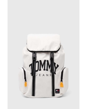Tommy Jeans plecak męski kolor biały duży z nadrukiem AM0AM12130