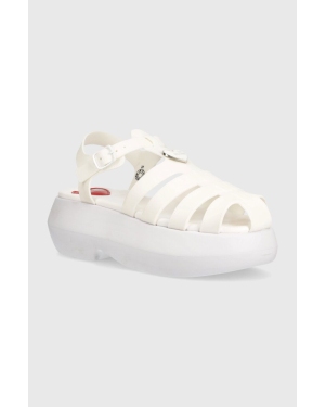 Love Moschino sandały damskie kolor biały na platformie JA16247I0II38100