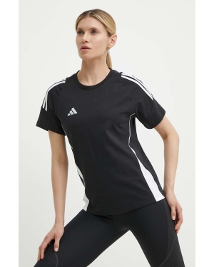 adidas Performance t-shirt Tiro 24 damski kolor czarny IJ9955