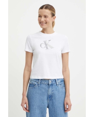 Calvin Klein Jeans t-shirt bawełniany damski kolor biały J20J223165