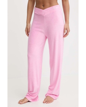HUGO spodnie dresowe kolor różowy gładkie 50514881