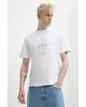 HUGO t-shirt bawełniany męski kolor biały z aplikacją 50513832