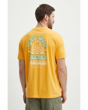 Napapijri t-shirt bawełniany S-Boyd męski kolor pomarańczowy z nadrukiem NP0A4HQFY1J1
