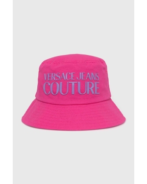 Versace Jeans Couture kapelusz bawełniany kolor różowy bawełniany 76HAZK04 ZG268