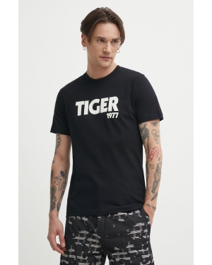 Tiger Of Sweden t-shirt bawełniany Dillan męski kolor czarny z nadrukiem T65617038