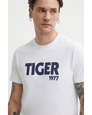 Tiger Of Sweden t-shirt bawełniany Dillan męski kolor biały z nadrukiem T65617038