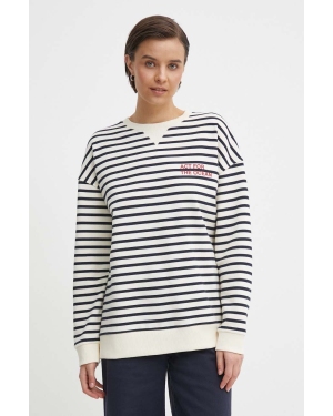 North Sails bluza bawełniana damska kolor beżowy wzorzysta 091902