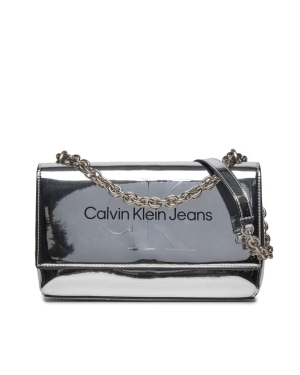 Calvin Klein Jeans Torebka Sculpted Ew Flap Conv25 Mono S K60K611856 Srebrny