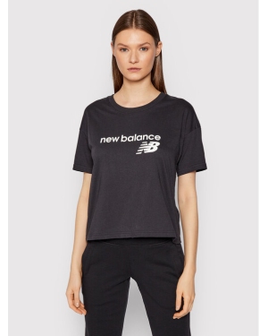 New Balance T-Shirt WT03805 Czarny Relaxed Fit