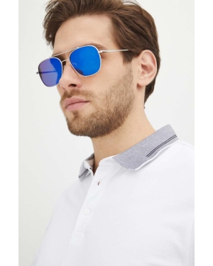Medicine okulary przeciwsłoneczne męskie kolor niebieski