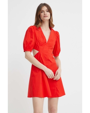 Twinset sukienka kolor czerwony mini rozkloszowana