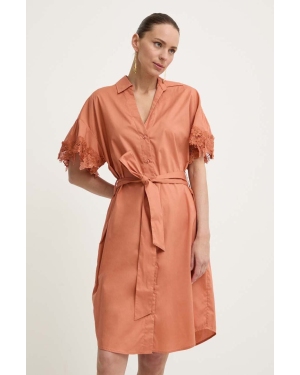 Twinset sukienka kolor pomarańczowy mini oversize