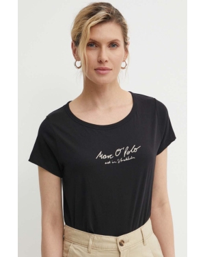 Marc O'Polo t-shirt bawełniany damski kolor czarny 404206751431