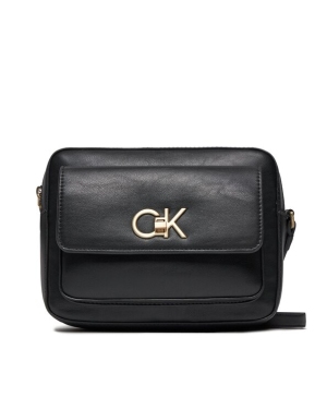 Calvin Klein Torebka Re-Lock Camera Bag W/Flap K60K611083 Czarny